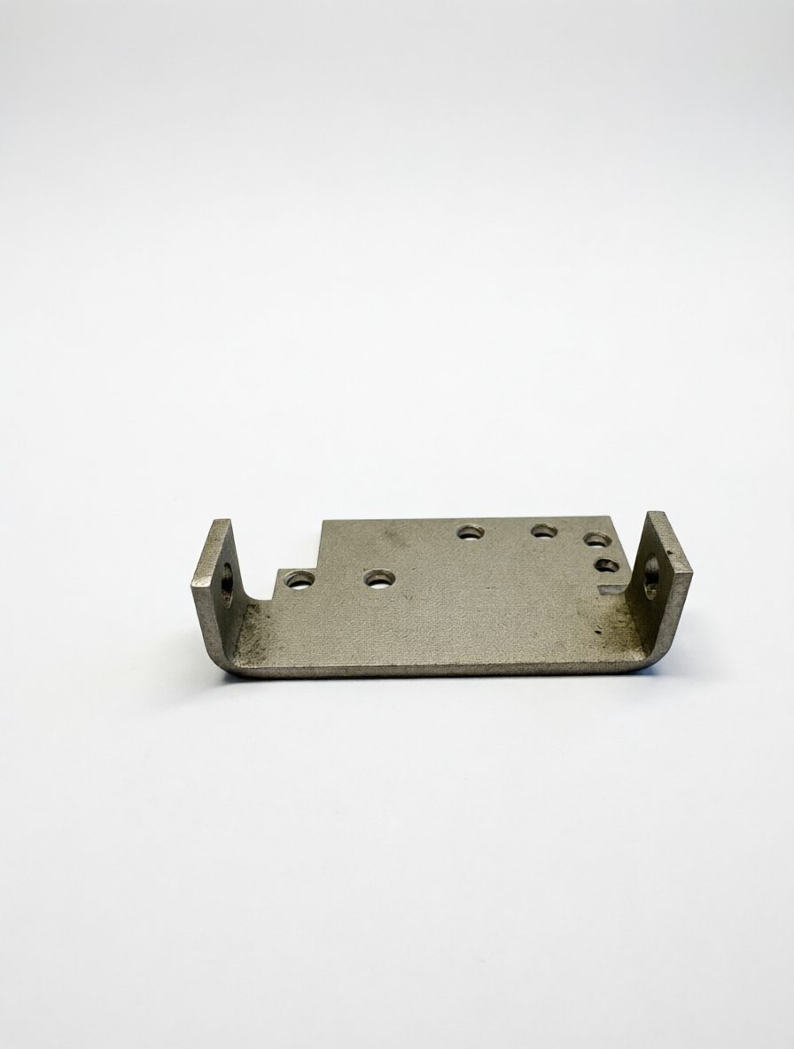 Laser-cut brass sheet metal bracket