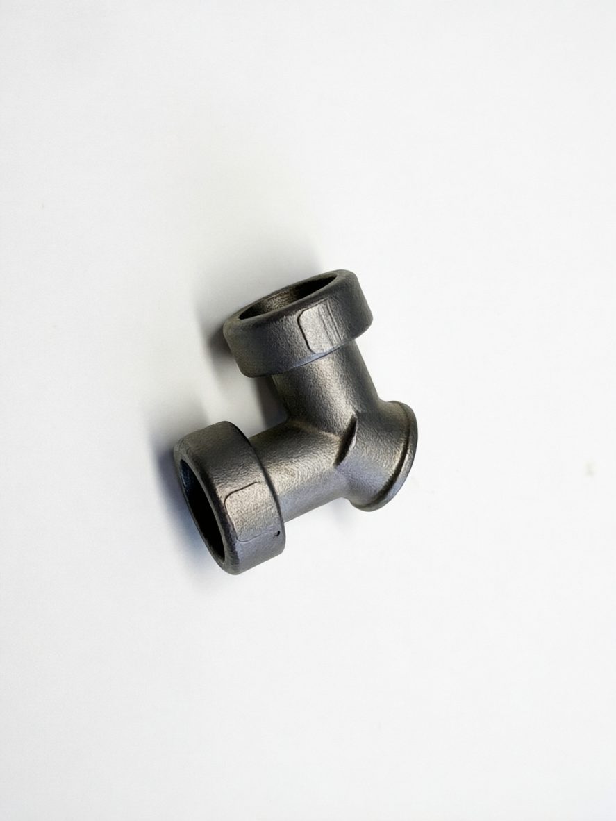 Precision investment-cast tee fitting